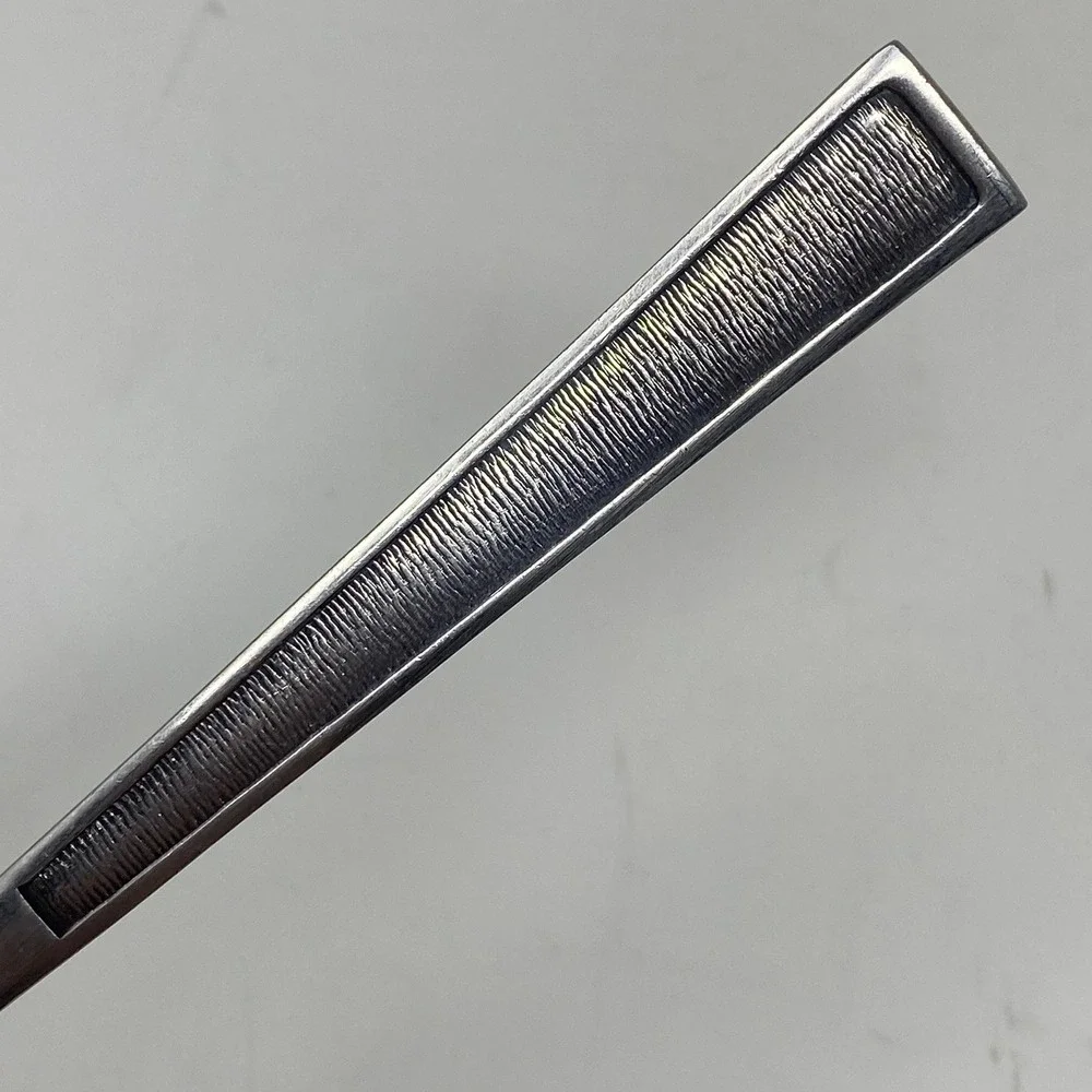 Vtg National Stainless Finale Serving Spoon Mid-Century Textured Handle Japan
